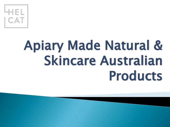 apiary made natural skincare australian products