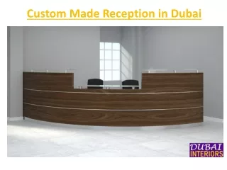 custom made reception in dubai