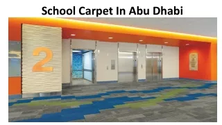 school carpet in abu dhabi