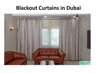 blackout curtains in dubai
