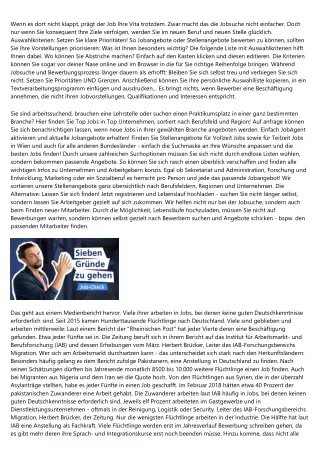 wenn es dort nicht klappt pr gt der job ihre vita