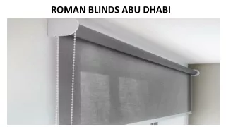 roman blinds abu dhabi