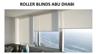 roller blinds abu dhabi