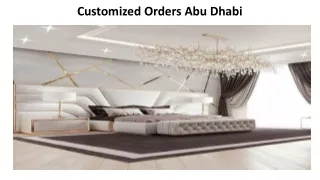 customized orders abu dhabi