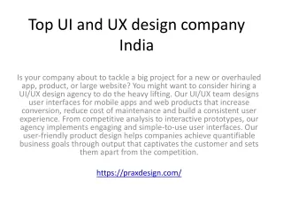 top ui and ux design company india