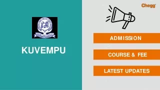 Kuvempu University - [KUVEMPU], Shimoga