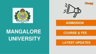 Mangalore University - [MU], Mangalore