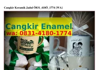 Cangkir Keramik Jadul 08౩I•4I80•I774{WA}