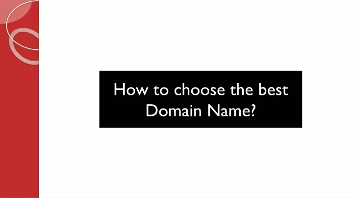 how to choose the best domain name