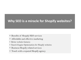 why seo is a miracle for shopify websites