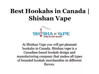 Enjoy First Hookah Core Mini | Shishan Vape