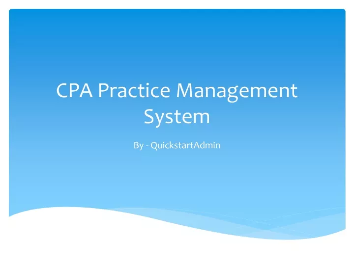 cpa practice management system