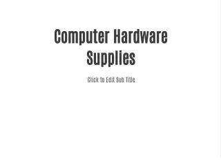 computer hardware supplies