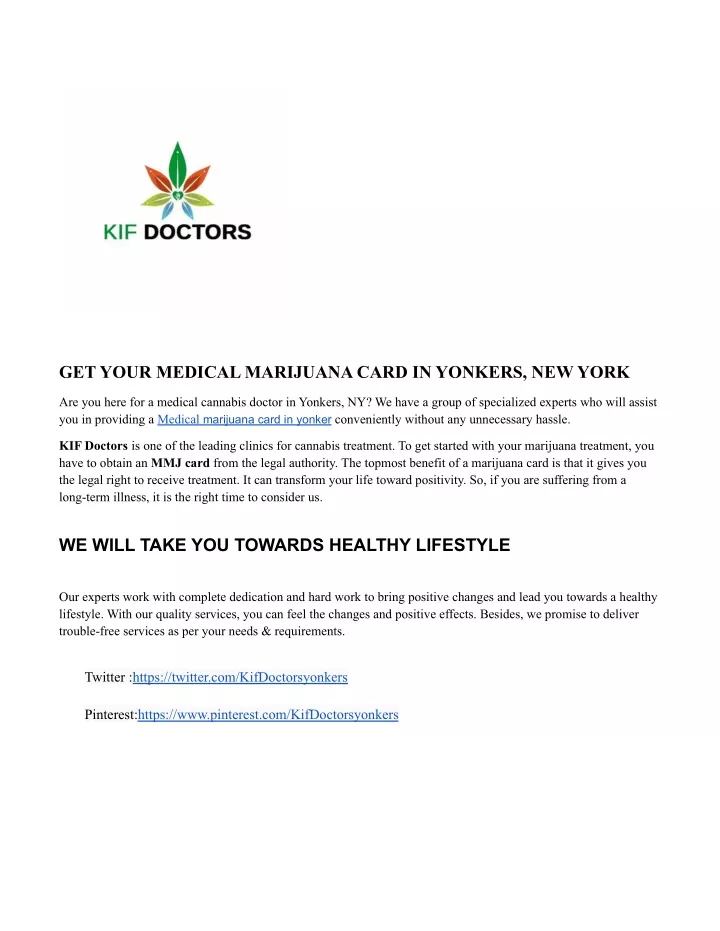 get your medical marijuana card in yonkers