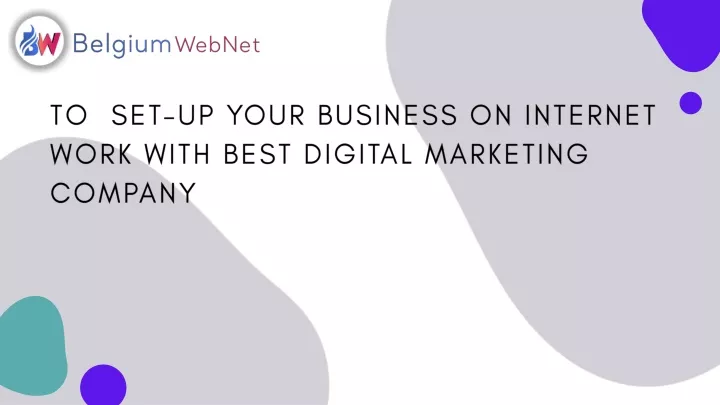 to set up your business on internet work with