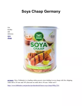 soya chaap germany