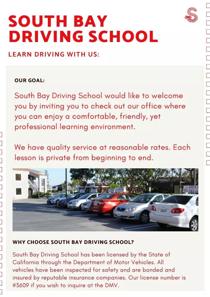 south bay driving school