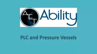 plc and pressure vessels