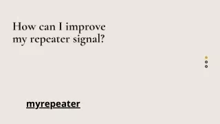 How can I improve my repeater signal