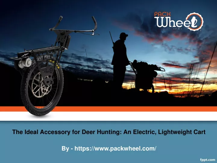 the ideal accessory for deer hunting an electric lightweight cart