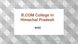 B.COM College in Himachal Pradesh