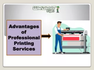 Advantages of Professional Printing Services