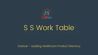 SS work table