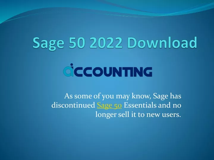 sage 50 2022 download