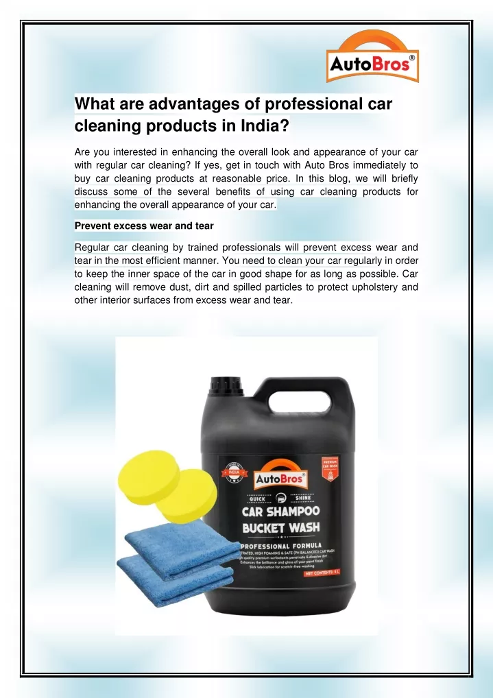 what are advantages of professional car cleaning