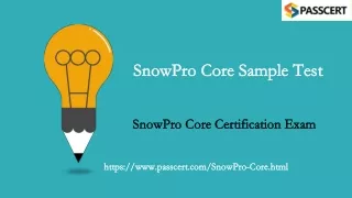 snowpro core sample test snowpro core sample test