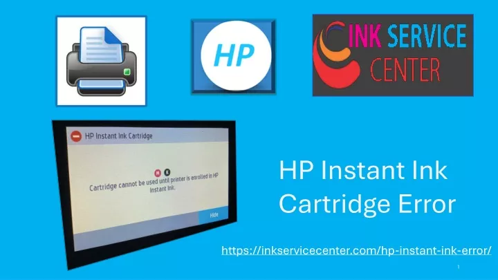 hp instant ink cartridge error