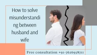 Remedy for removing conflict between husband and wife -  91-7626958711