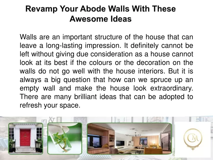 revamp your abode walls with these awesome ideas