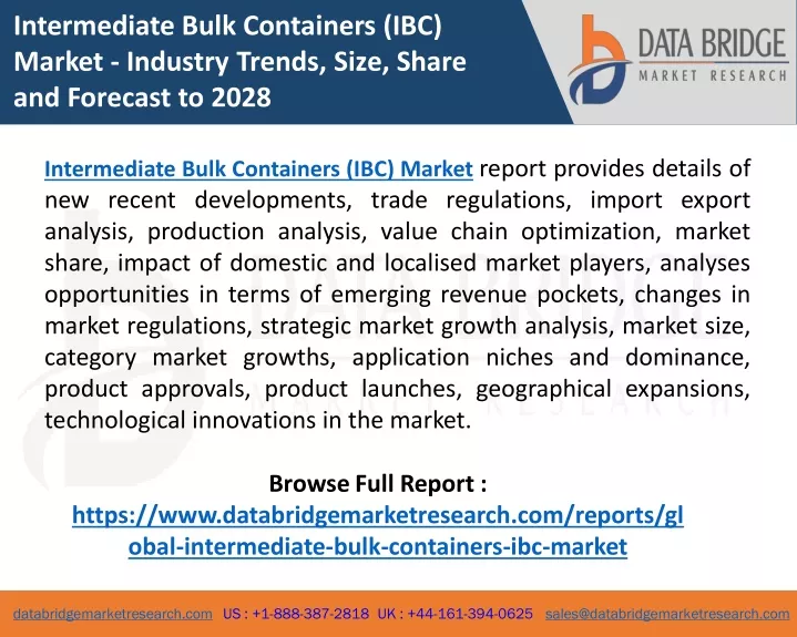 intermediate bulk containers ibc market industry