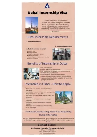 Dubai Internship Visa - Ace Outsourcing