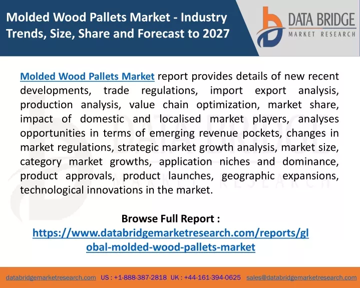 molded wood pallets market industry trends size