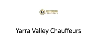 yarra valley chauffeurs