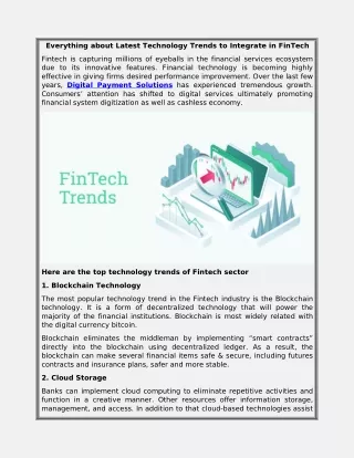 everything about latest technology trends