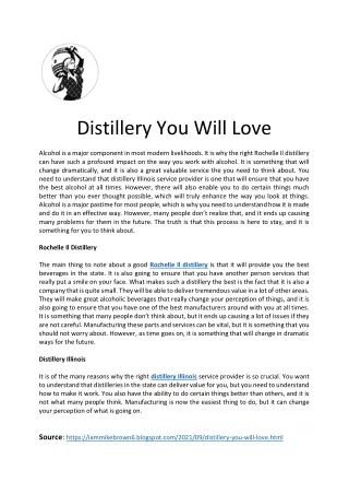 distillery you will love