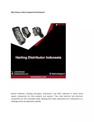 why choose a best component distributor
