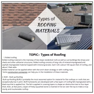 roofing materials