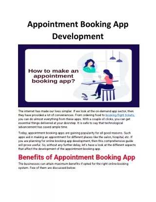 appointment booking app development