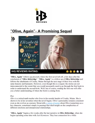 olive again a promising sequel
