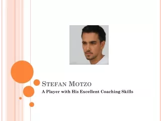 Stefan Motzo - A Great Football Coach