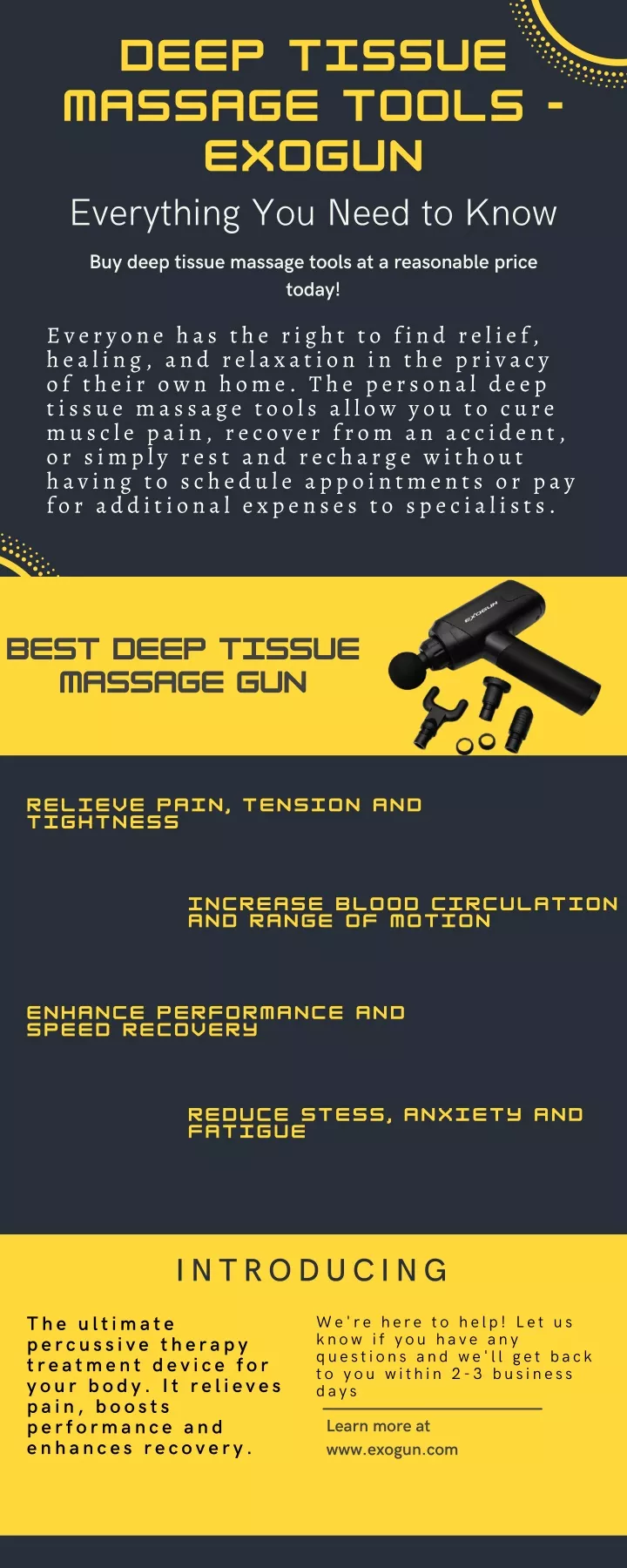 deep tissue massage tools exogun