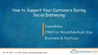PPT - How to Support Your Customers During Social Distancing
