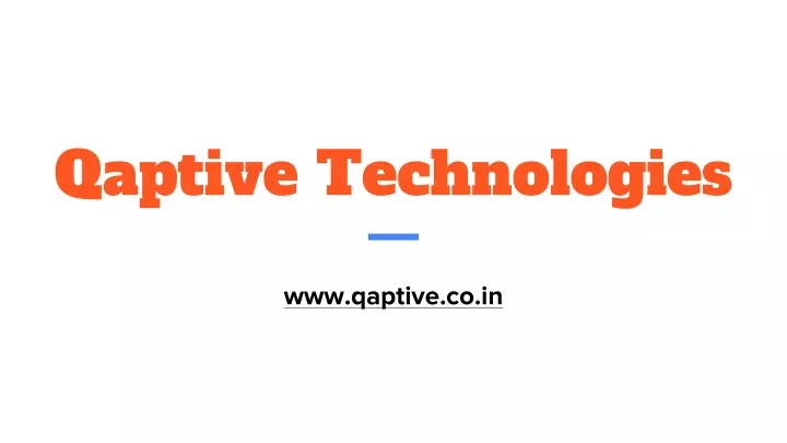 qaptive technologies