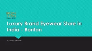 Luxury Brand Eyewear Store in India - Bonton