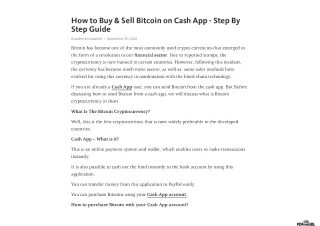 how to buy sell bitcoin on cash app step by step