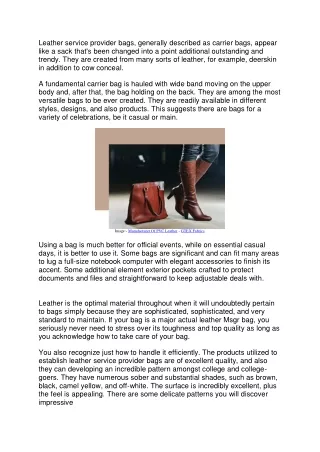 Leather Messenger Bags - Suitable For You